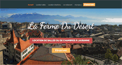 Desktop Screenshot of lafermedudesert.ch